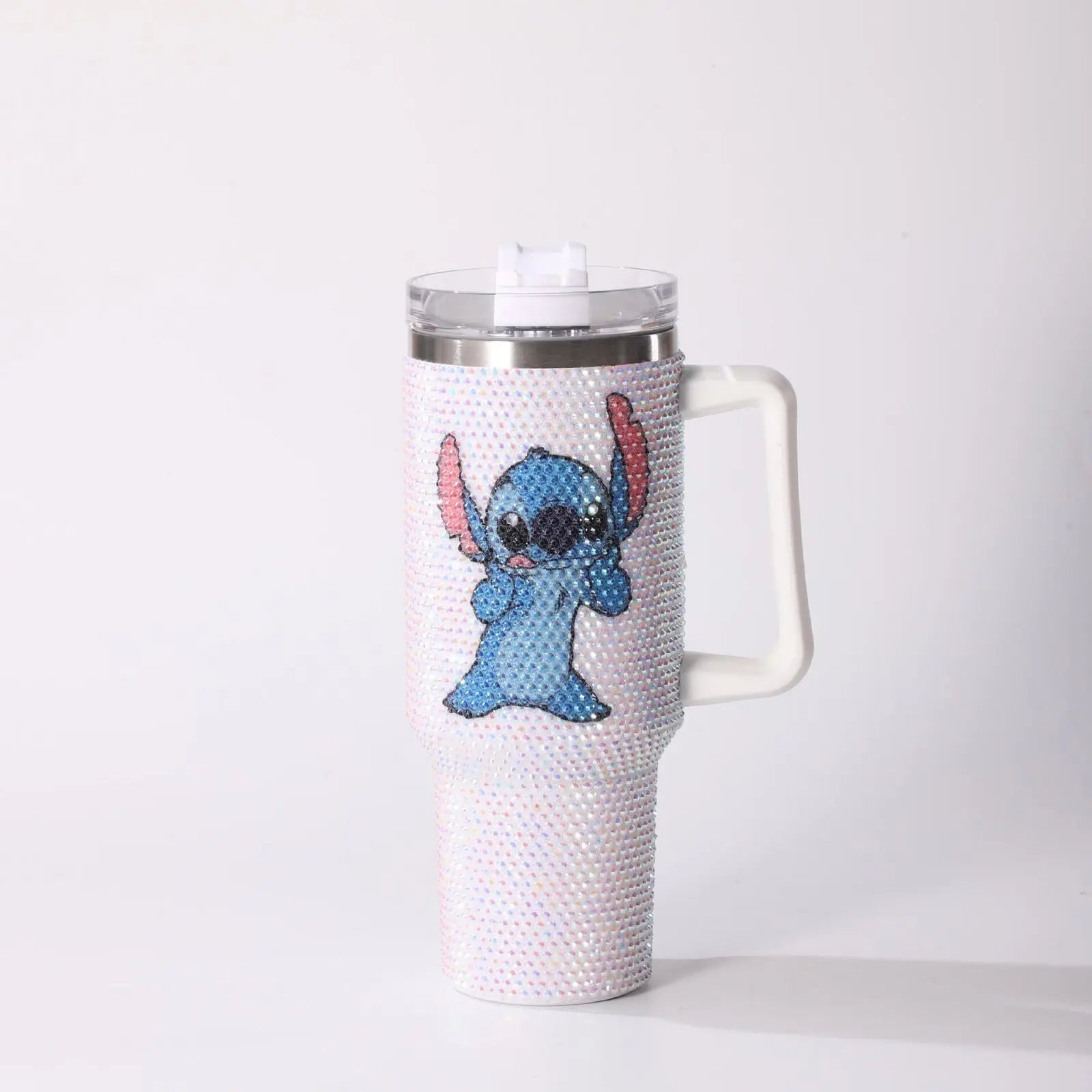 Tumbler with a character design on a white background
