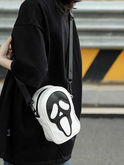 Sac fourre-tout vintage Y2K avec motif diable et fantôme