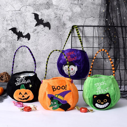 Sac de bonbons à la citrouille Joyeux Halloween