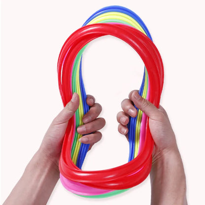 Jeu d'anneaux de saut en treillis pour enfants