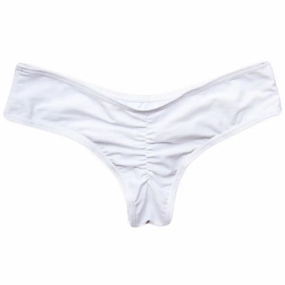 Sexy Side Tie Thong Bikini Bottoms | Adjustable Brazilian Swim Briefs