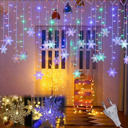 Rideau lumineux de Noël à LED 32 m 8 modes