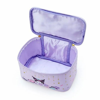 Purple jewelry box with a unicorn design on a white background