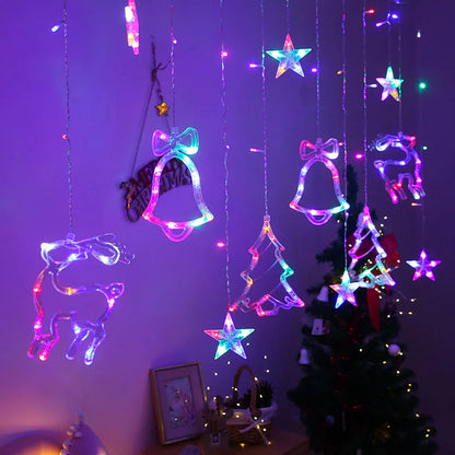 Rideau lumineux de Noël à LED 32 m 8 modes