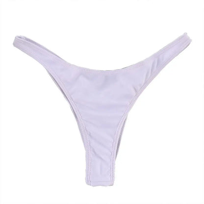 Sexy Side Tie Thong Bikini Bottoms | Adjustable Brazilian Swim Briefs