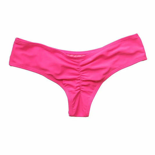 Sexy Side Tie Thong Bikini Bottoms | Adjustable Brazilian Swim Briefs