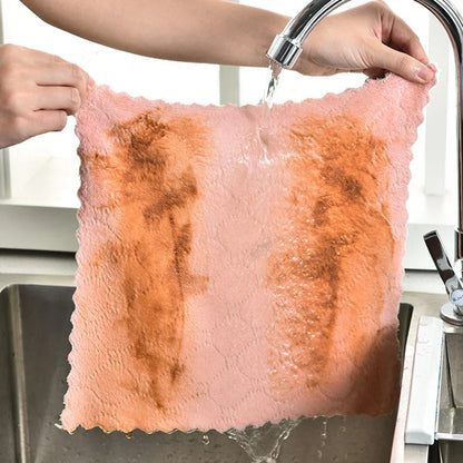 Lot de 10 serviettes de nettoyage de cuisine en microfibre