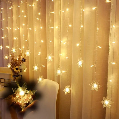 Rideau lumineux de Noël à LED 32 m 8 modes