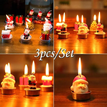 Handmade Christmas Candles - Cute Cartoon Designs