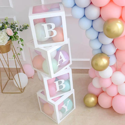Transparent Balloon Box Baby Shower Decor