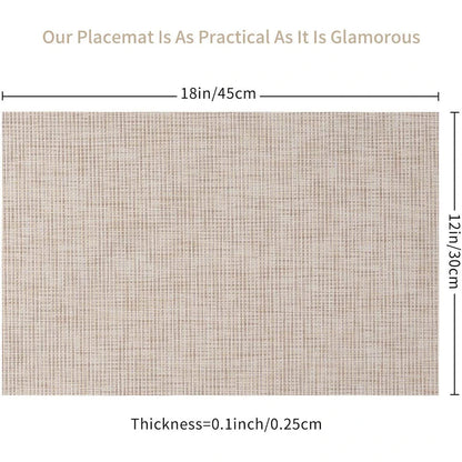 Luxury Bamboo Weaving Placemats Set