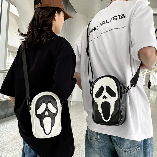 Sac fourre-tout vintage Y2K avec motif diable et fantôme