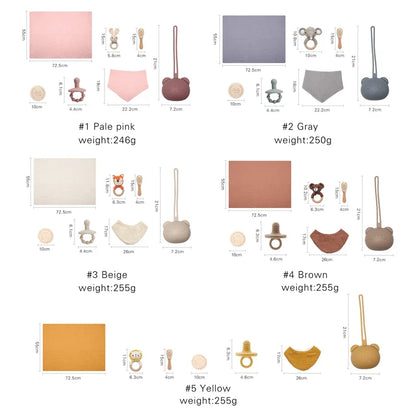 Coffret cadeau de jouets de bain pour nouveau-né et serviette pour bébé