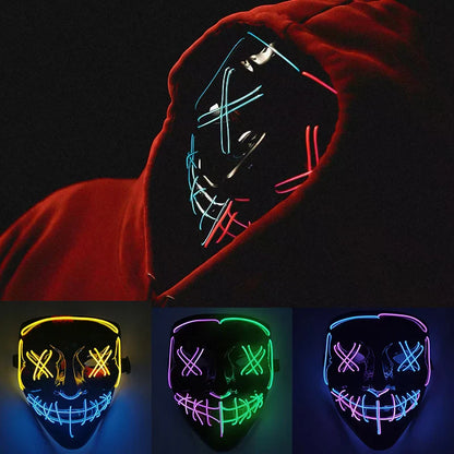 Glowing Halloween LED Mask