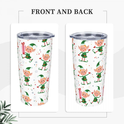 Christmas Elf 20oz Tumbler - Insulated Coffee Mug
