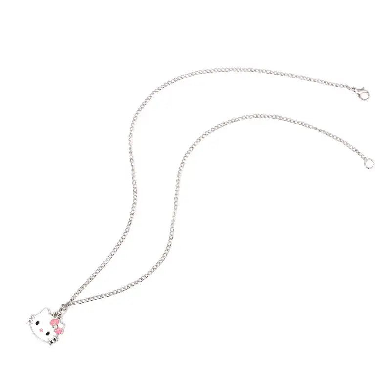 Necklace with a Hello Kitty pendant on a white background