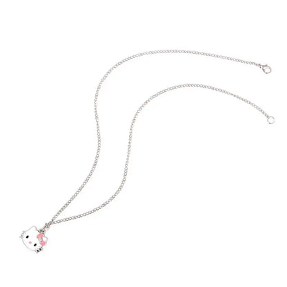Necklace with a Hello Kitty pendant on a white background