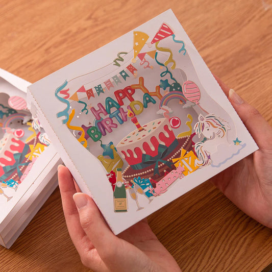 Cartes cadeaux d'anniversaire pop-up