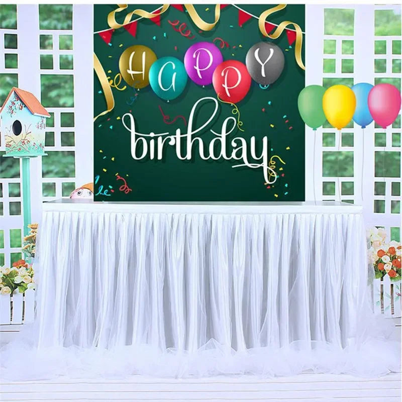 Jupe de table romantique en tulle