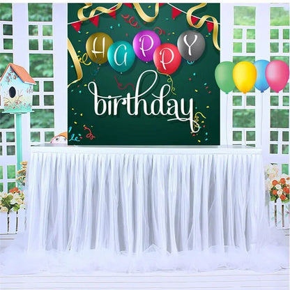 Jupe de table romantique en tulle