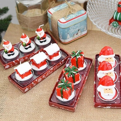 Handmade Christmas Candles - Cute Cartoon Designs