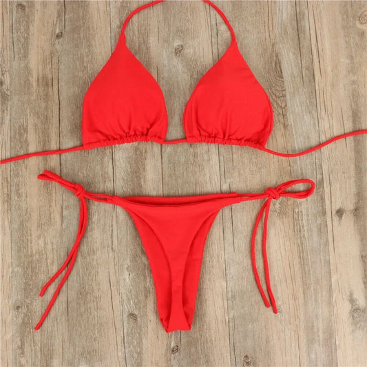 Comfortable Bandage Brazilian Swimsuit | 2-Piece No Steel Support Swimwear