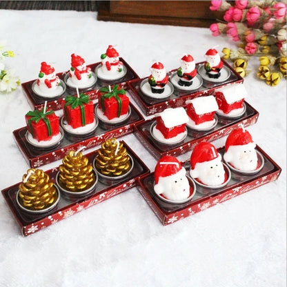 Handmade Christmas Candles - Cute Cartoon Designs