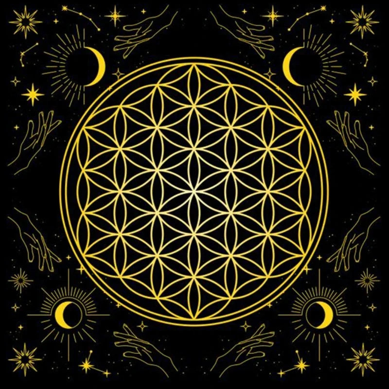 Divination Altar Tablecloth Mystic Tarot Mat