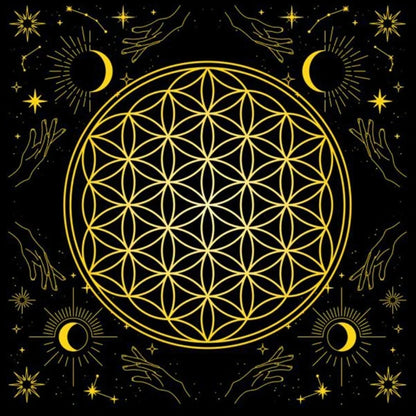 Divination Altar Tablecloth Mystic Tarot Mat