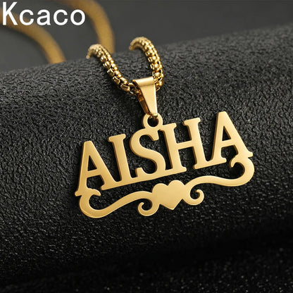 Collier avec pendentif personnalisé - Bijoux plaqués or personnalisés
