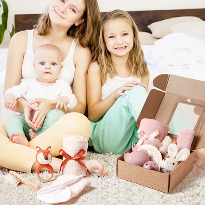 Coffret cadeau de jouets de bain pour nouveau-né et serviette pour bébé
