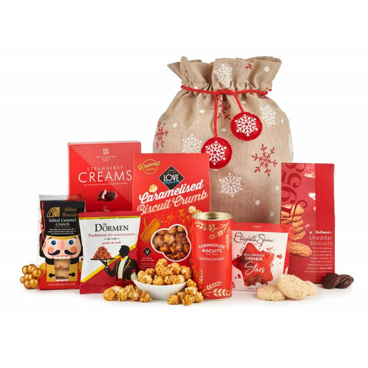 The Good Tidings Christmas Treats Sack: A Festive Delight for Holiday Gifting