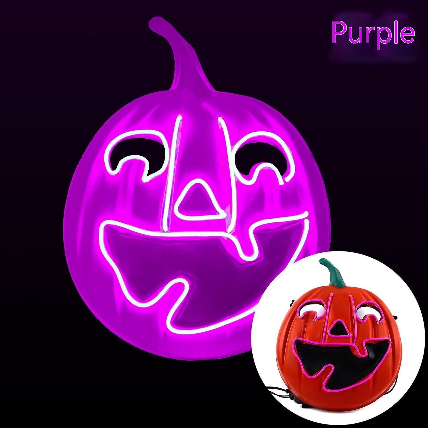 Masque d'Halloween lumineux à LED