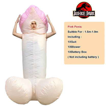 Adult Inflatable Penis Costume - Sexy Funny Party Dress - Cake Pops Parties