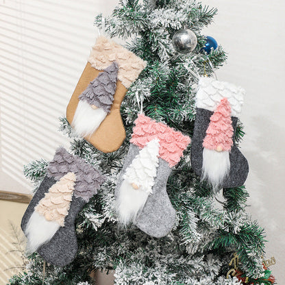 Décoration de Noël avec bas de Père Noël