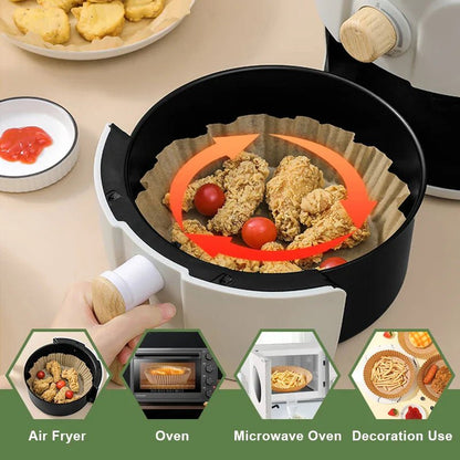 Air Fryer Disposable Paper Liners Non - Stick BBQ Pads - Cake Pops Parties