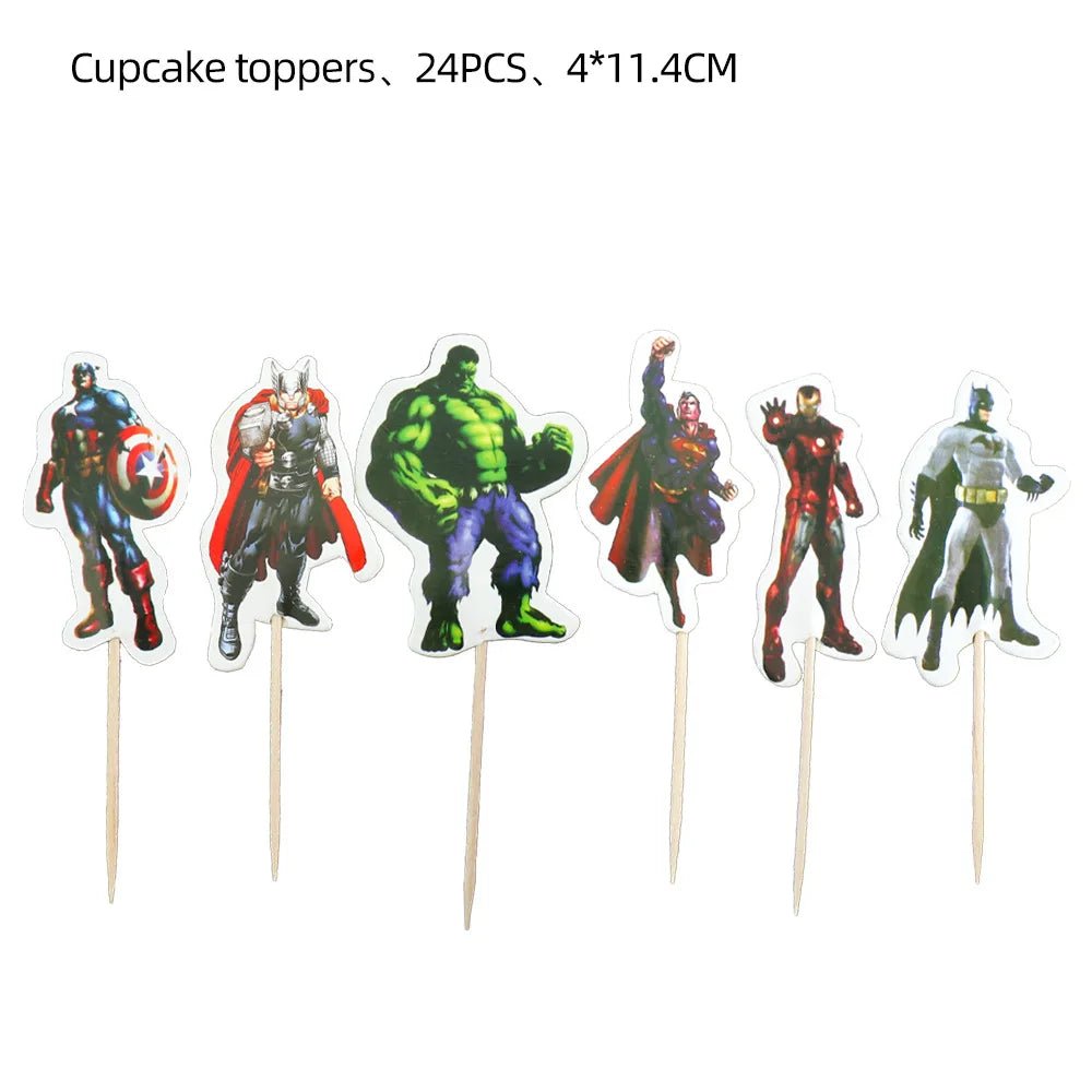 Avengers Birthday Party Supplies Set - Cake Pops Parties