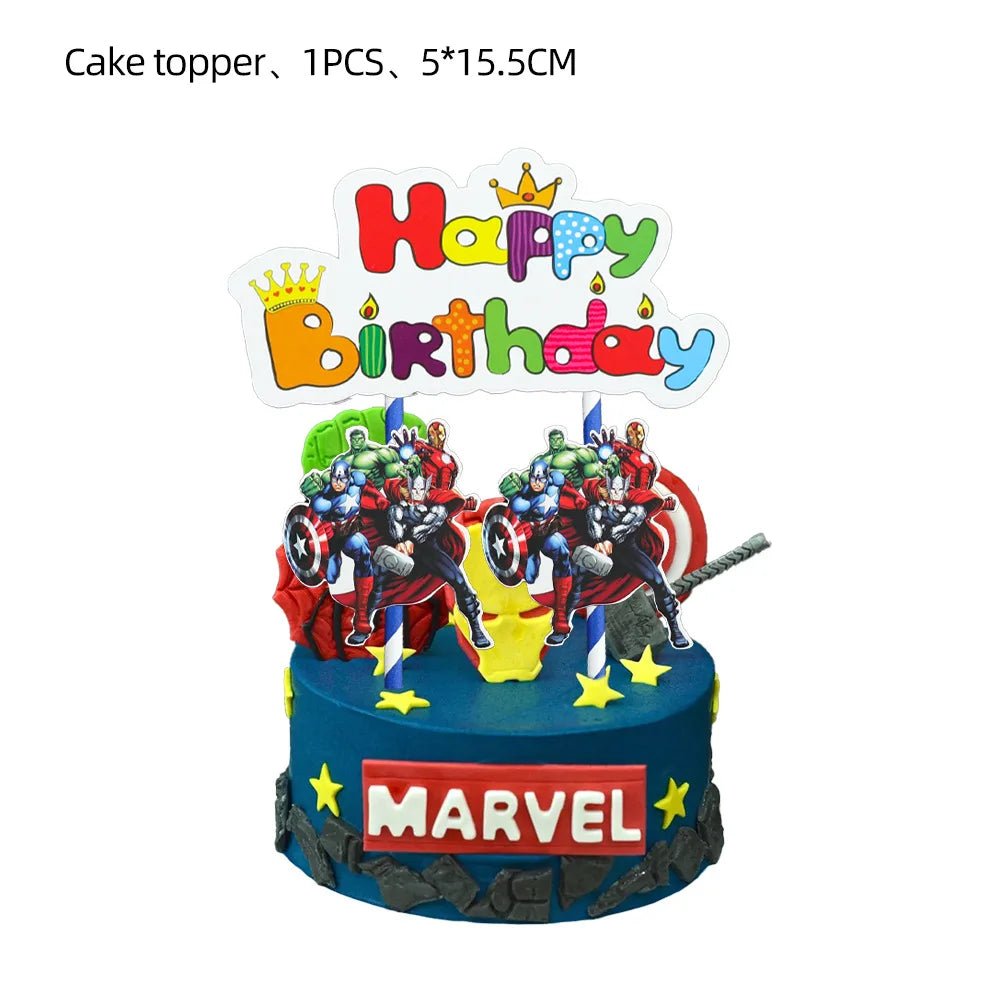 Avengers Birthday Party Supplies Set - Cake Pops Parties
