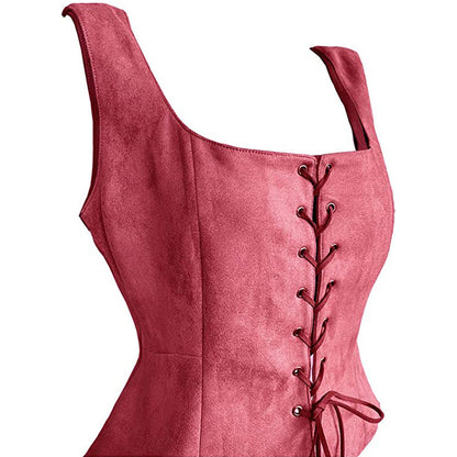 Costume d'Halloween avec gilet en daim noir