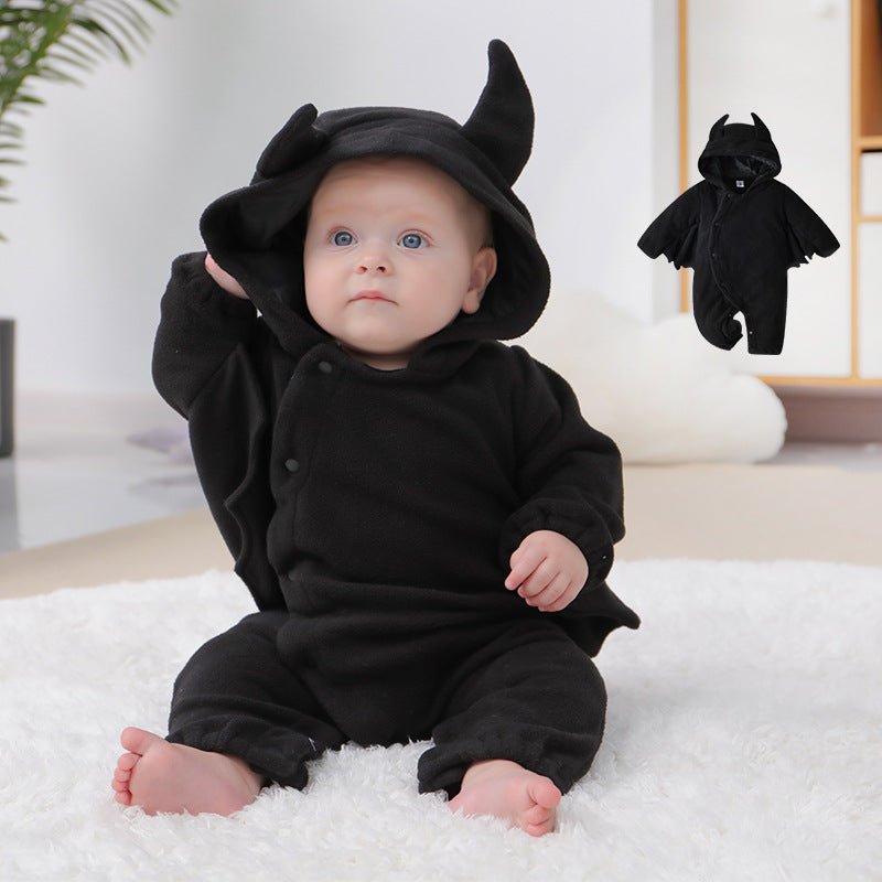 Baby Halloween Bat Hooded Onesie - Devil Shaped - Cake Pops Parties