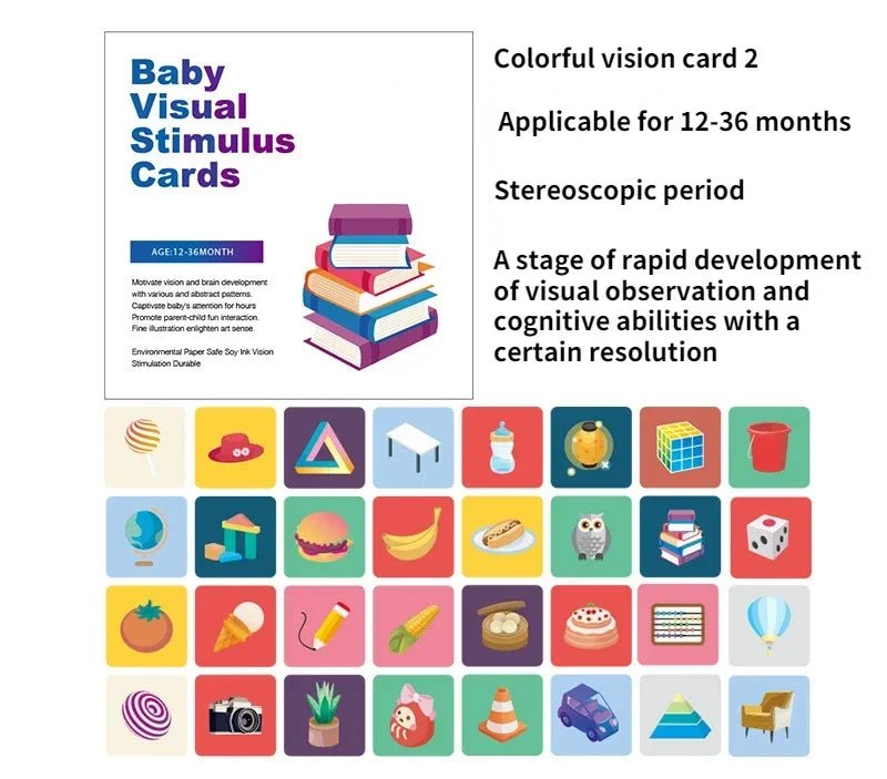 Baby Visual Gift Stimulation Flash Cards - Cake Pops Parties