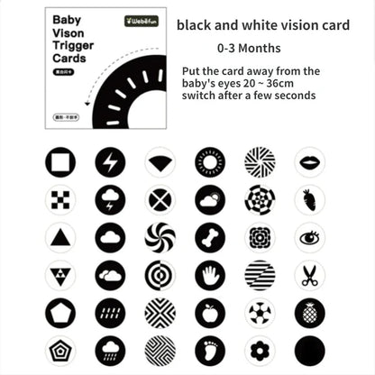 Baby Visual Gift Stimulation Flash Cards - Cake Pops Parties