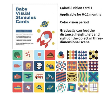 Baby Visual Gift Stimulation Flash Cards - Cake Pops Parties
