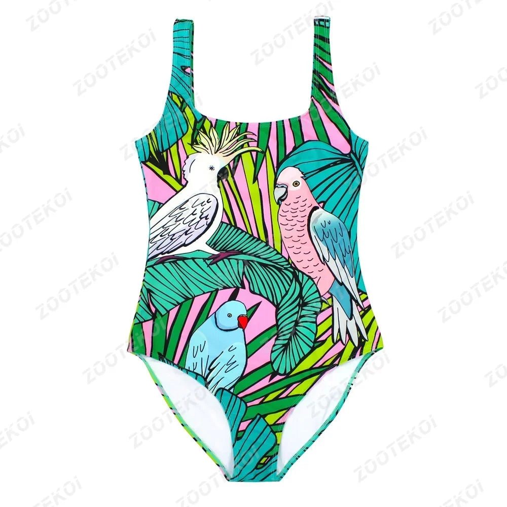 Batoko Women's Ocean Swimsuit | Durable Supportive Print Swimwear - Cake Pops Parties