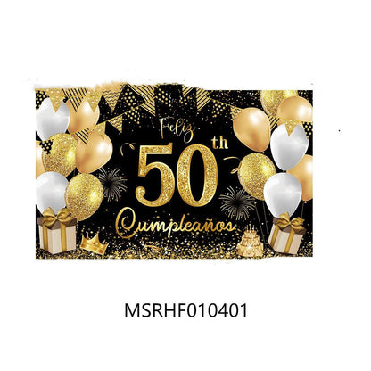 Birthday Banner Photo Background Cloth - Cake Pops Parties
