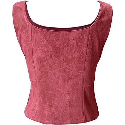 Black Suede Vest Halloween Costume - Cake Pops Parties