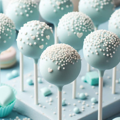 Blue Cake Pops for Baby Showers & Parties - Cake Pops Parties