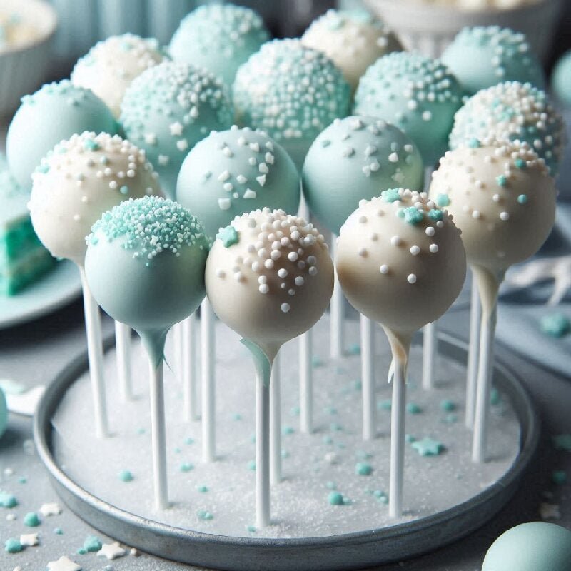 Blue & White Treats for Baby Showers & Celebrations - Cake Pops Parties