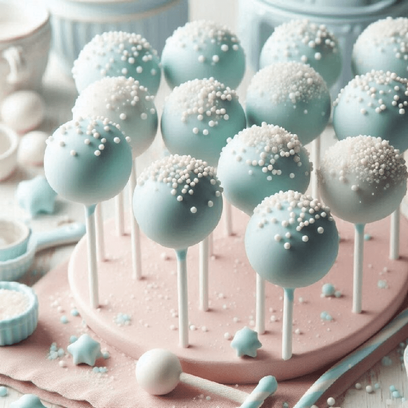 Blue & White Treats for Baby Showers & Celebrations - Cake Pops Parties
