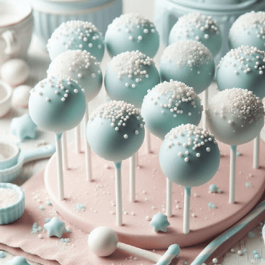 Blue & White Treats for Baby Showers & Celebrations - Cake Pops Parties